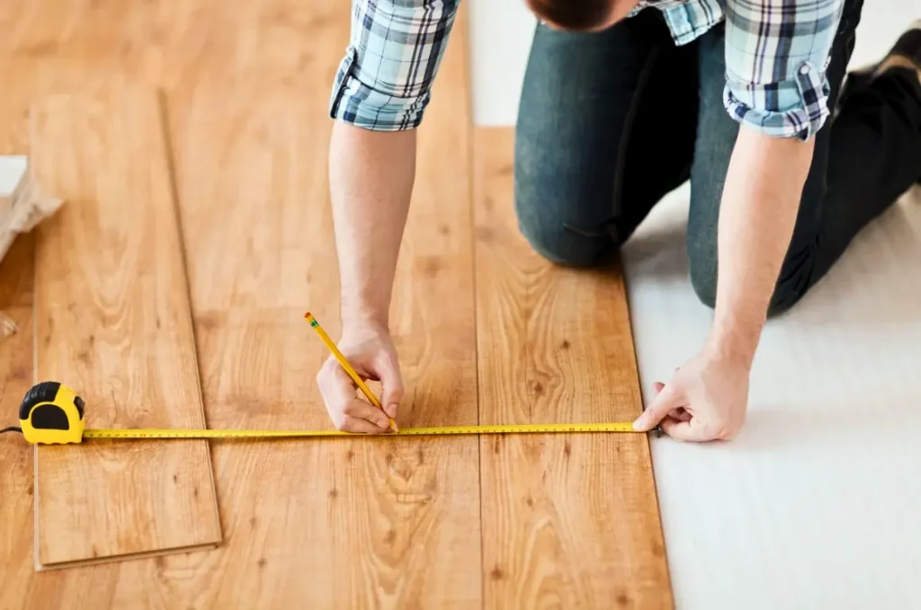 Locate the Flooring Scale Measurement